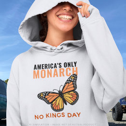 America's Only Monarch Butterfly • No Kings Day パーカ