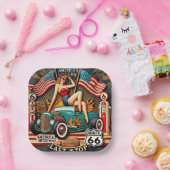 America's Route 66 ペーパープレート (パーティー)