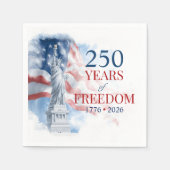 America's Semiquincentennial 250 Years Freedom スタンダードカクテルナプキン (正面)