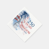 America's Semiquincentennial 250 Years Freedom スタンダードカクテルナプキン (角)