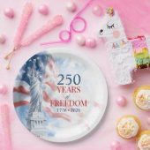 America's Semiquincentennial 250 Years Freedom ペーパープレート (パーティー)