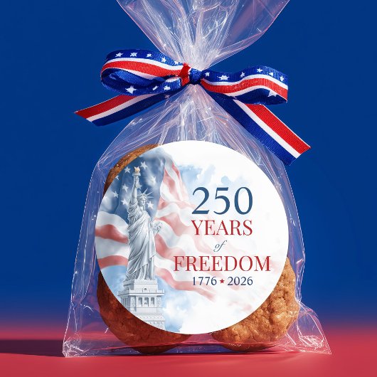 America's Semiquincentennial 250 Years Freedom ラウンドシール