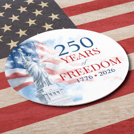 America's Semiquincentennial 250 Years Freedom ラウンドペーパーコースター