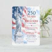 America's Semiquincentennial 250 Years Freedom 招待状 (スタンド正面)