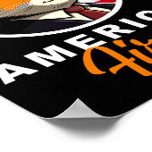 Americat First Funny Patriot America Cats Presiden ポスター (角)