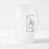 Americium – アメリカ科学周期表 フロストグラスビールジョッキ (正面右)