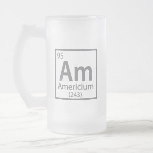 Americium – アメリカ科学周期表 フロストグラスビールジョッキ