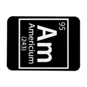 Americium – アメリカ科学周期表 マグネット (横)
