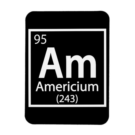 Americium – アメリカ科学周期表 マグネット (縦)
