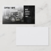 americkan classickの黒のトラック 名刺 (正面/裏面)