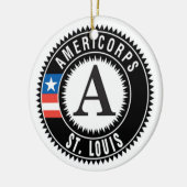 AmeriCorps St. Louis ERTクリスマスツリーオーナメント セラミックオーナメント (左)