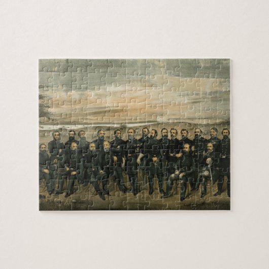 Americusパターソン(1904年)著リーそして彼の大将 ジグソーパズル (横)