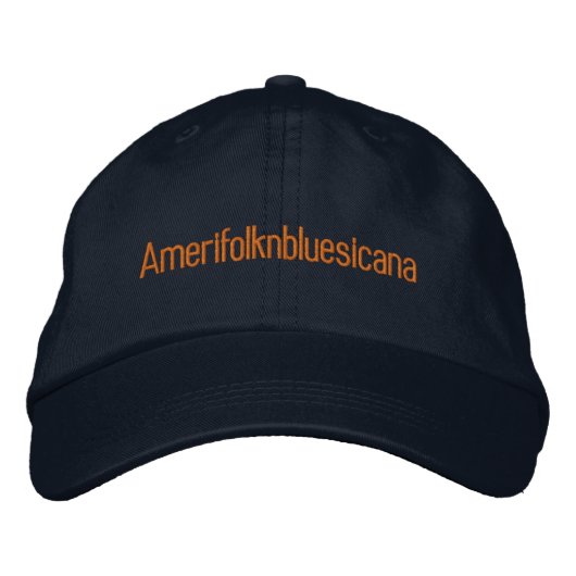 Amerifolknbluesicana 刺繍入りキャップ (正面)
