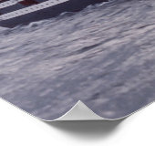 Amerigo Vespucci"，イタリア ポスター (角)