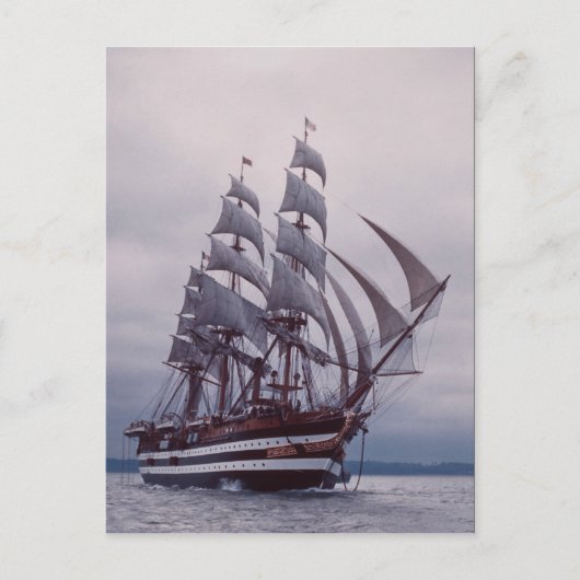 Amerigo Vespucci"，イタリア ポストカード (正面)