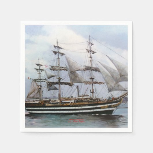 Amerigo Vespucci スタンダードカクテルナプキン (正面)