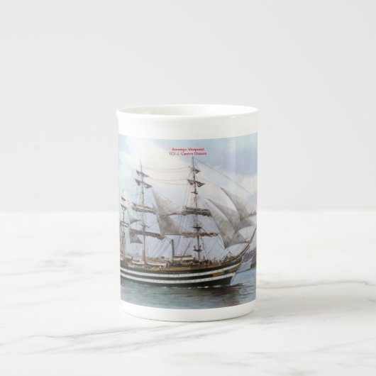 Amerigo Vespucci ボーンチャイナマグカップ (正面)