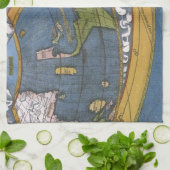 Amerigo Vespucci Explorerアメリカの地図 キッチンタオル (折り畳み)