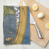 Amerigo Vespucci Explorerアメリカの地図 キッチンタオル (四つ折り)