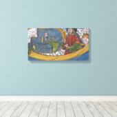 Amerigo Vespucci Explorerアメリカの地図 キャンバスプリント (インサイチュ (ウッドフロア))