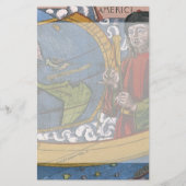 Amerigo Vespucci Explorerアメリカの地図 便箋 (正面)