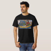 Amerigo Vespucci Explorerアメリカの地図 Tシャツ (正面フル)