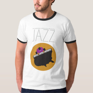 AmeriJazzメンズベーシックRinger Tシャツ