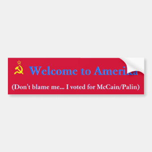 Amerikaへの歓迎 バンパーステッカー