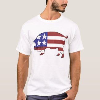Amerikanのブタ Tシャツ
