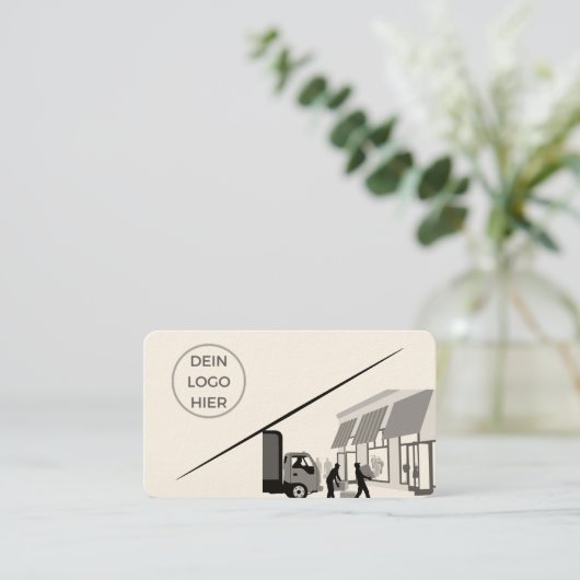 Amerikanisch, 8,9 cm x 5,1 cm 名刺 (スタンド正面)