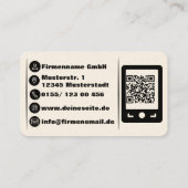 Amerikanisch, 8,9 cm x 5,1 cm 名刺 (裏面)