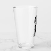 Amerikanisches Pint mit Deutschem Schäferhund  タンブラーグラス (右)