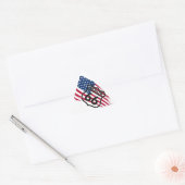 Amerikas Route 66 三角形シール (封筒)