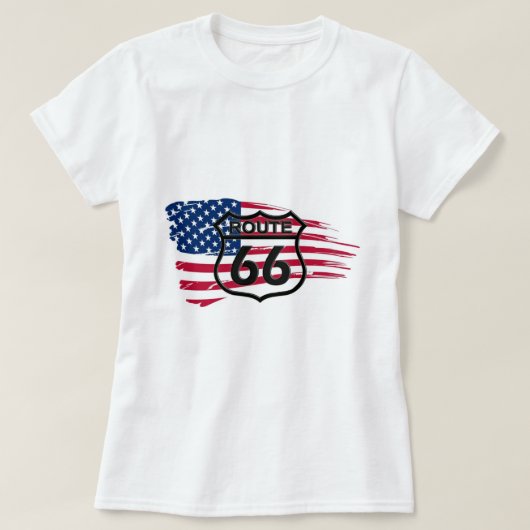 Amerikas Route 66 Tシャツ (デザイン正面)