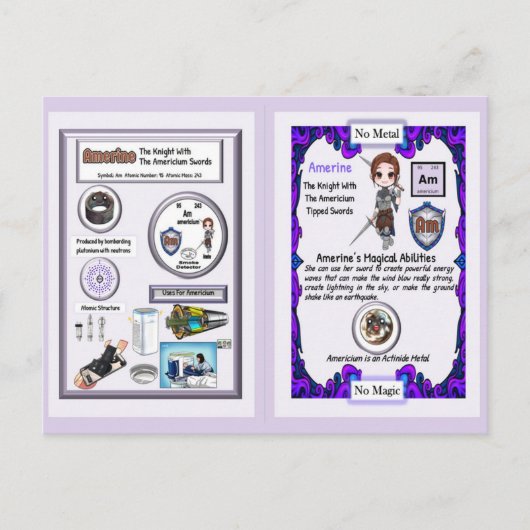Amerine - Knight Americium Sword ポストカード (正面)