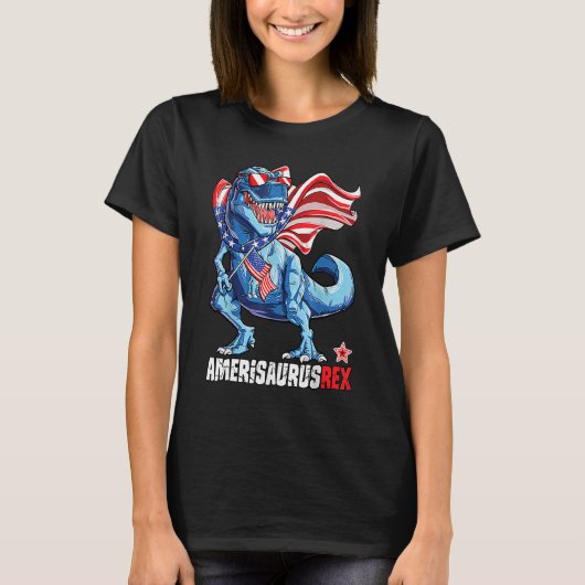 Amerisaurus Rex Independence Day Tシャツ (正面)