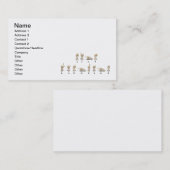 Ameslanの手話 名刺 (正面/裏面)