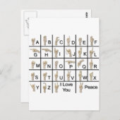 AmeslanAlphabet120710 ポストカード (正面/裏面)