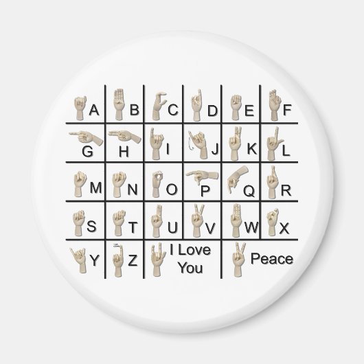 AmeslanAlphabet120710 マグネット (正面)