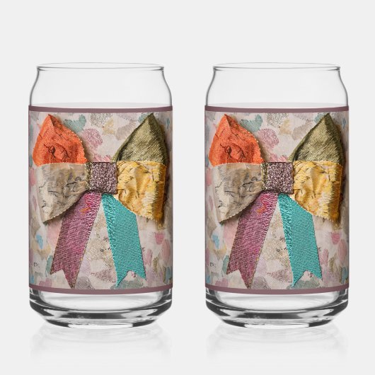 Amethyst Bow Soda Glass ガラス缶 (正面)