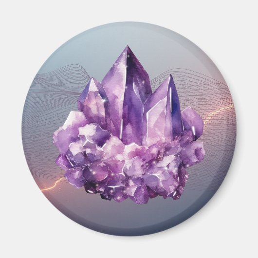 Amethyst Cluster Magnet マグネット (正面)