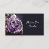 Amethyst Crystal - Crows Blackbird Ravens 名刺 (正面)