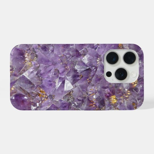 amethyst crystals phone case iPhoneケース (裏面横)