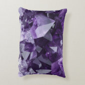 Amethyst Healing Crystal Cluster アクセントクッション (裏面(縦))