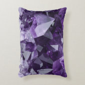 Amethyst Healing Crystal Cluster アクセントクッション (正面(垂直))