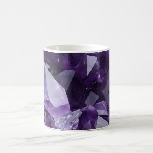 Amethyst Healing Crystal Cluster コーヒーマグカップ (中央)