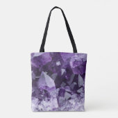 Amethyst Healing Crystal Cluster トートバッグ (裏面)