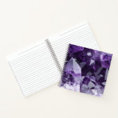 Amethyst Healing Crystal Cluster ノートブック (内部)