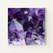 Amethyst Healing Crystal Cluster ノートブック (裏面)