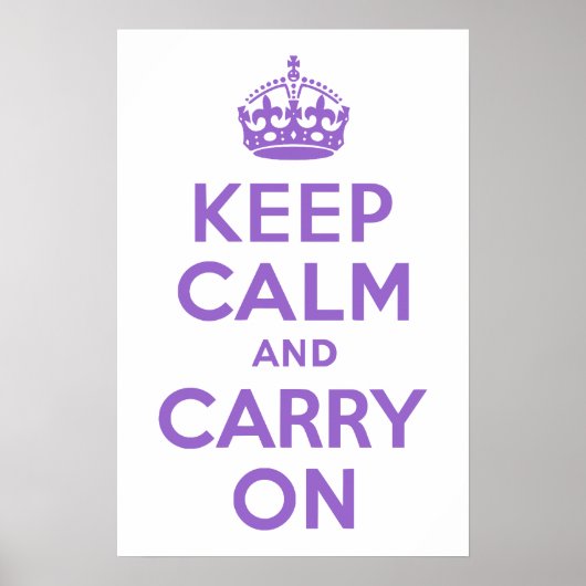 Amethyst Keep Calm and Carry On ポスター (正面)